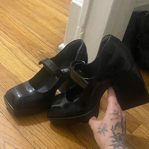 Jeffrey Campbell Black Platform Mary Janes